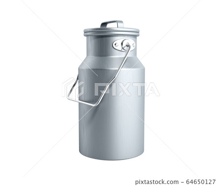 can container for milk 3d render on white 64650127