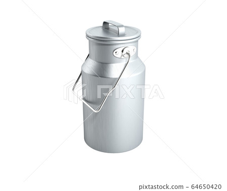 can container for milk 3d render on white no can container for milk 3d render on white no 64650420
