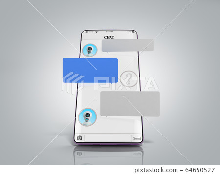 chat with chat bot Chat message on smartphone chat chat with chat bot Chat message on smartphone chat 64650527