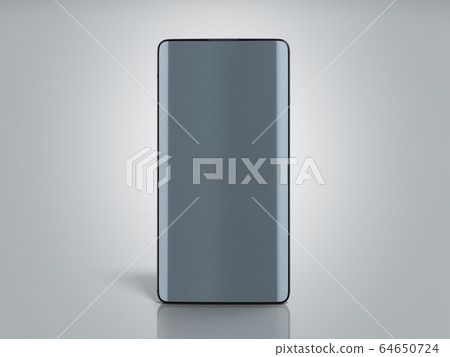 Modern full screen smart phone empty screan 3d 64650724