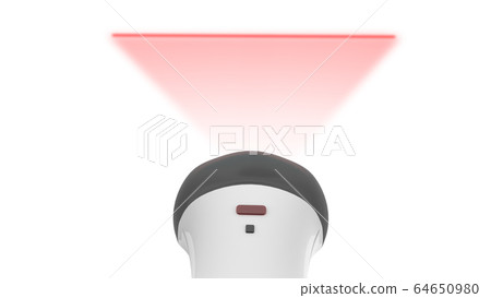 Barcode Scanner 3d render on white background 64650980
