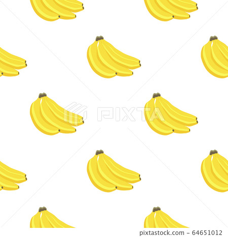 Illustration on theme big colored seamless banana 64651012