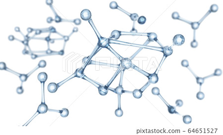 molecule or atom Abstract structure for Science or 64651527