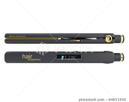 Electric curling iron hair straightener with Electric curling iron hair straightener with 64651930
