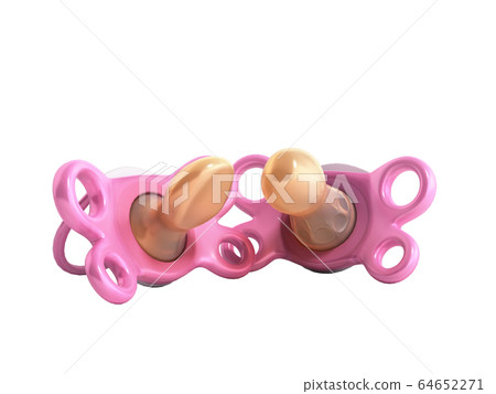 baby anatomical nipple dummy 3D render 64652271