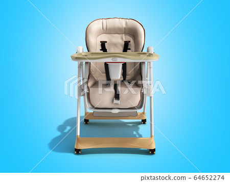 modern baby chair for feeding 3d render image for 64652274