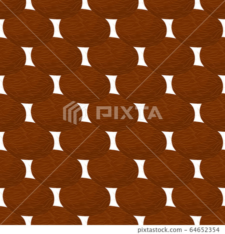 Illustration on theme big colored seamless coconut Illustration on theme big colored seamless coconut 64652354
