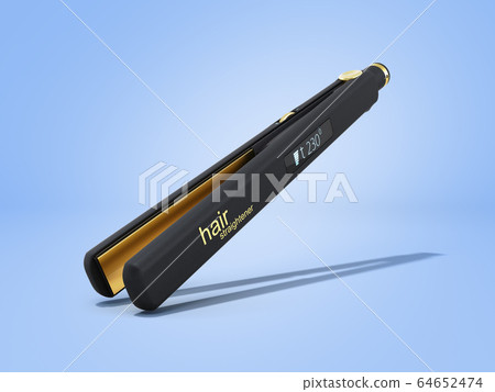 Electric curling iron hair straightener with Electric curling iron hair straightener with 64652474