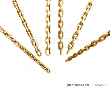 collection of seamless metal chains colored gold collection of seamless metal chains colored gold 64652666