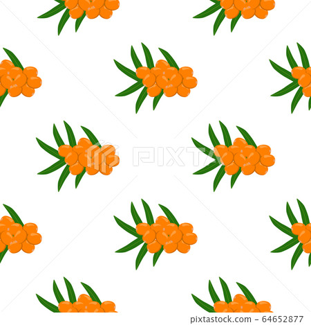 Theme big colored seamless sea buckthorn 64652877