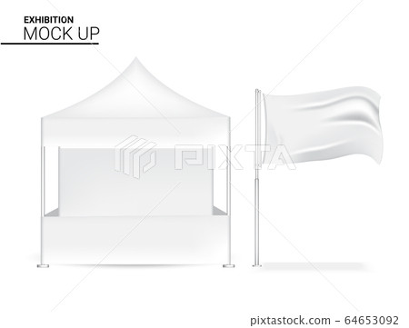 3D Mock up Realistic Booth Display POP for Shop 64653092