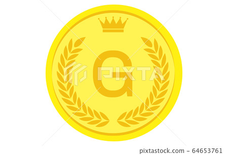 月桂花冠和皇冠字母硬幣G 64653761