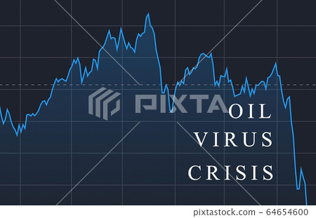 World  economic cirisis stocks fall down virus and 64654600