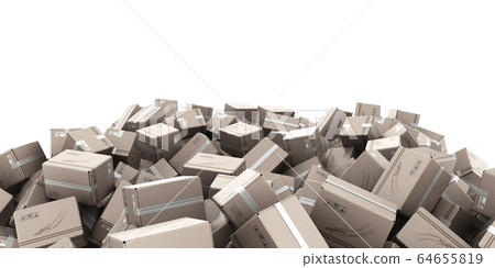 modern delivery concept mountain from the boxes as modern delivery concept mountain from the boxes as 64655819