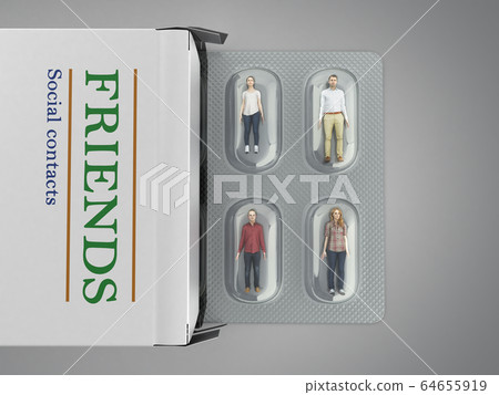 the concept of social problems 3d genereted people 64655919