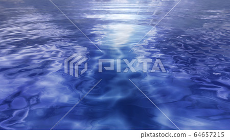 Sea ripples wave water surface sea surface water wave 3D illustration background background 64657215