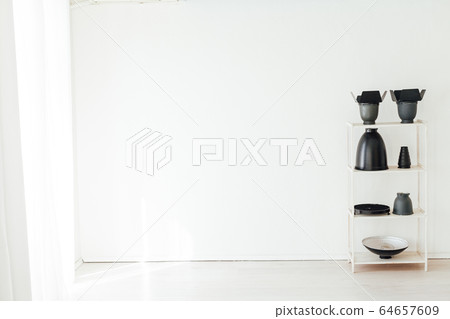 Photo studio accessories photographer flash white room Photo studio accessories photographer flash white room 64657609