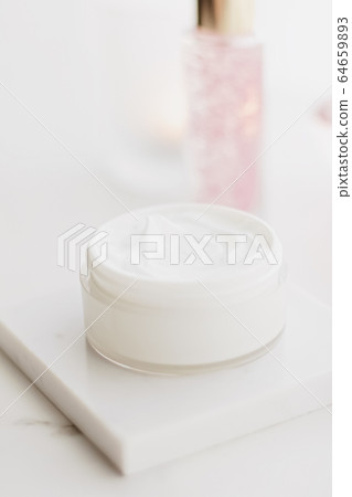 Face cream moisturizer in a jar, luxury skincare cosmetics and anti-aging product for healthy skin and beauty 64659893