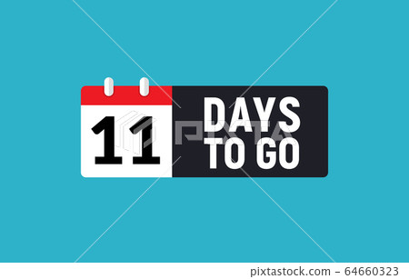 11 days to go last countdown icon. Eleven days go sale price offer promo deal timer, 11 days only 11 days to go last countdown icon. Eleven days go sale price offer promo deal timer, 11 days only 64660323