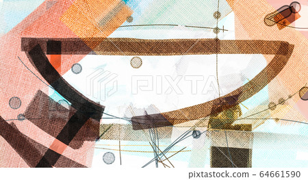 Illustration acrylic and watercolor, paint color background. Contemporary artwork for creative graphic design. Modern colorful art painting. Abstract minimal shape and grunge texture background. Illustration acrylic and watercolor, paint color background. Contemporary artwork for creative graphic design. Modern colorful art painting. Abstract minimal shape and grunge texture background. 64661590