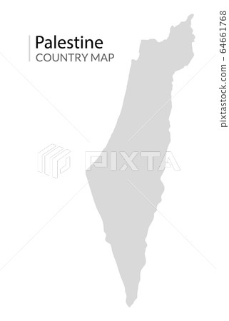 Israel Palestine country vector map. Israeli gaza background map Israel Palestine country vector map. Israeli gaza background map 64661768