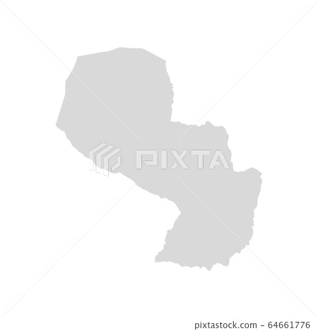 Paraguay vector map illustration asuncion. Brazil paraguay country map 64661776