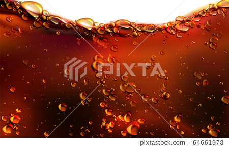 Splash of cola, soda or beer with bubbles Splash of cola, soda or beer with bubbles 64661978