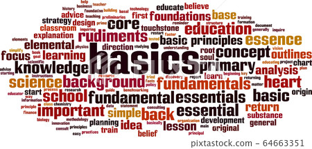 Basics word cloud Basics word cloud 64663351
