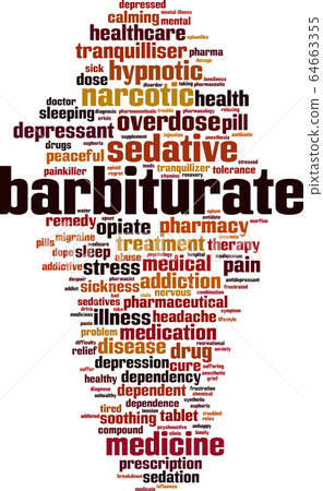 Barbiturate word cloud 64663355