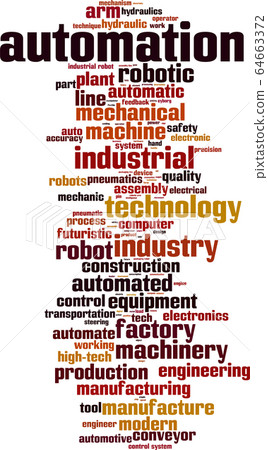 Automation word cloud Automation word cloud 64663372