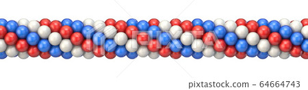 White, red and blue balloons decoration 3D White, red and blue balloons decoration 3D 64664743