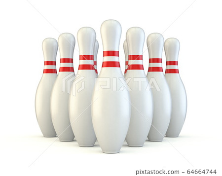 Bowling pins 3D 64664744