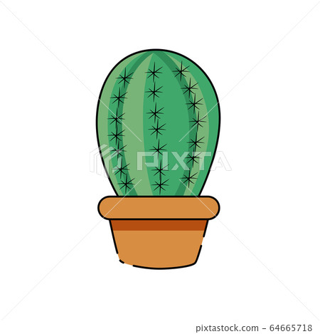 Isolated cactus icon Isolated cactus icon 64665718