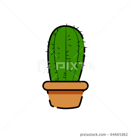 Isolated cactus icon Isolated cactus icon 64665862
