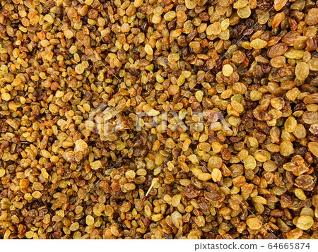 lots of dried sweet fruit raisin grapes as a background 64665874