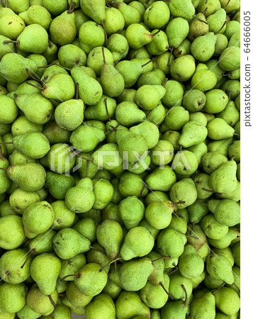 lots of delicious ripe pears for healthy food like the background 64666005