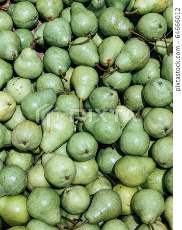lots of delicious ripe pears for healthy food like the background 64666012