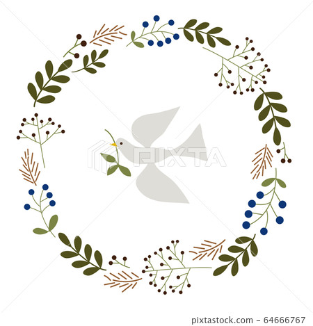 花圈鳥鴿子裝飾圍欄框架材料 64666767