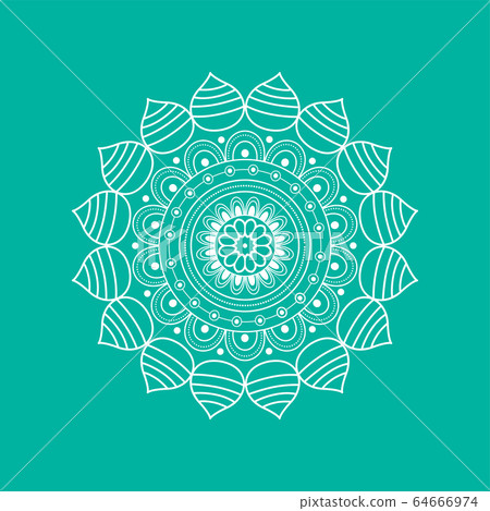 Mandala. Floral pattern 64666974