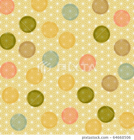 日式背景與波爾卡圓點 64668506