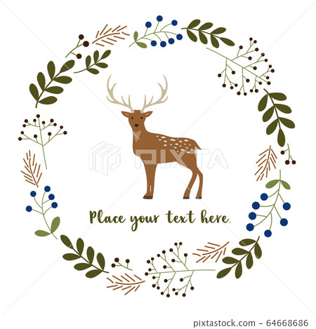 Lease deer deer decoration frame material Lease deer deer decoration frame material 64668686