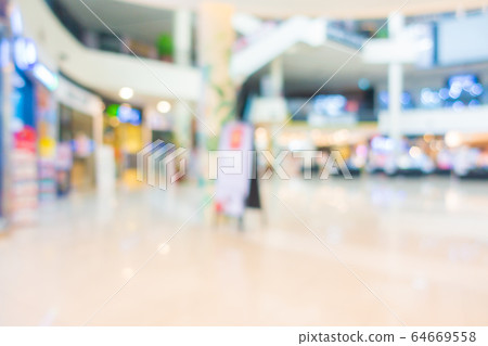 Abstract blur and defocus shopping mall in department store interior Abstract blur and defocus shopping mall in department store interior 64669558