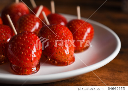 Table photo handmade strawberry candy Table photo handmade strawberry candy 64669655