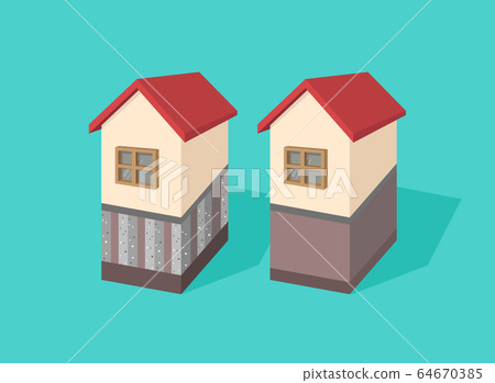 3D: House and ground 64670385