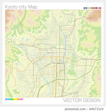 Kyoto city / city map / Kyoto city (transportation access) 64671524