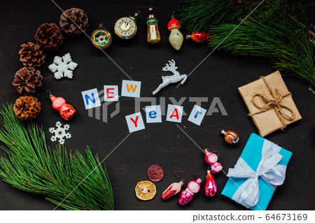 new year Christmas background Christmas tree gifts vacation winter new year Christmas background Christmas tree gifts vacation winter 64673169