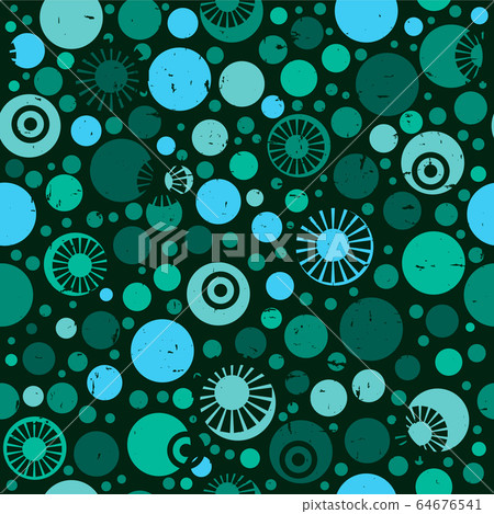 Abstract circles vector seamless pattern. Texture - Stock Illustration ...