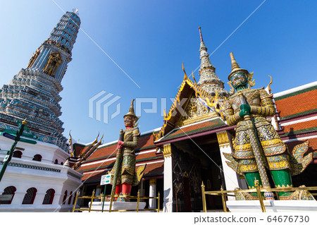Temple of the Emerald Buddha (officially known as Wat Phra Sri Rattana Satsadaram is regarded as the most important Buddhist temple in Thailand. 64676730