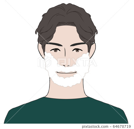 A man shaving a shave A man shaving a shave 64678719