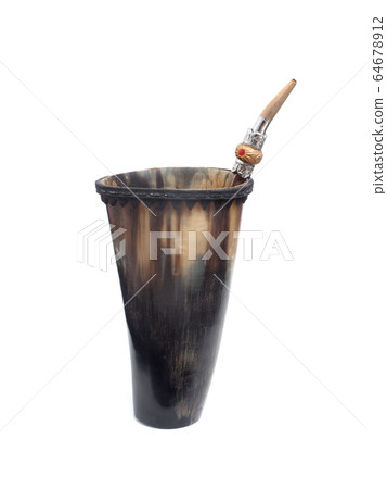 伴侶茶杯和茶匙 64678912